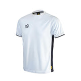 masuri mens white and black short sleeve training shirt