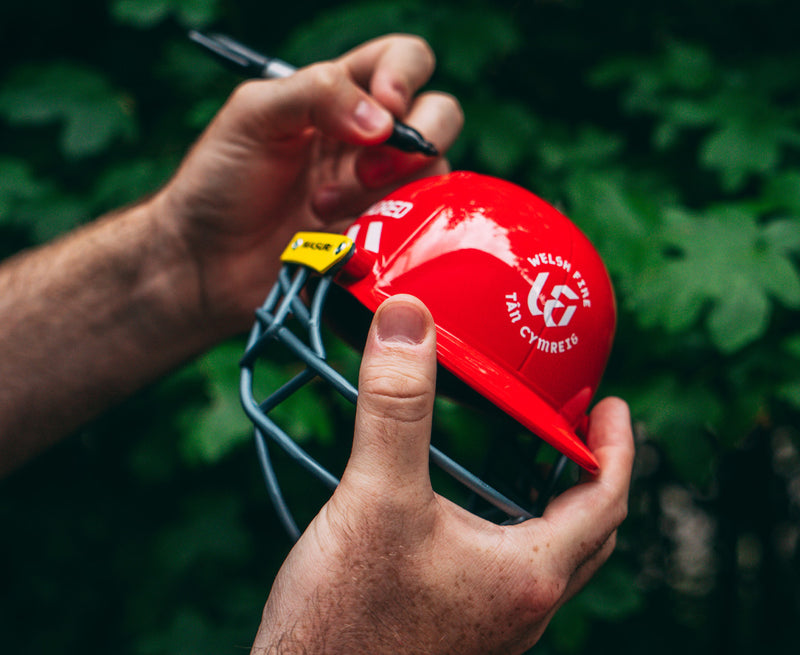 Welsh Fire Mini Replica Helmet