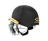 Masuri t line steel black wicket keeping helmet rear view