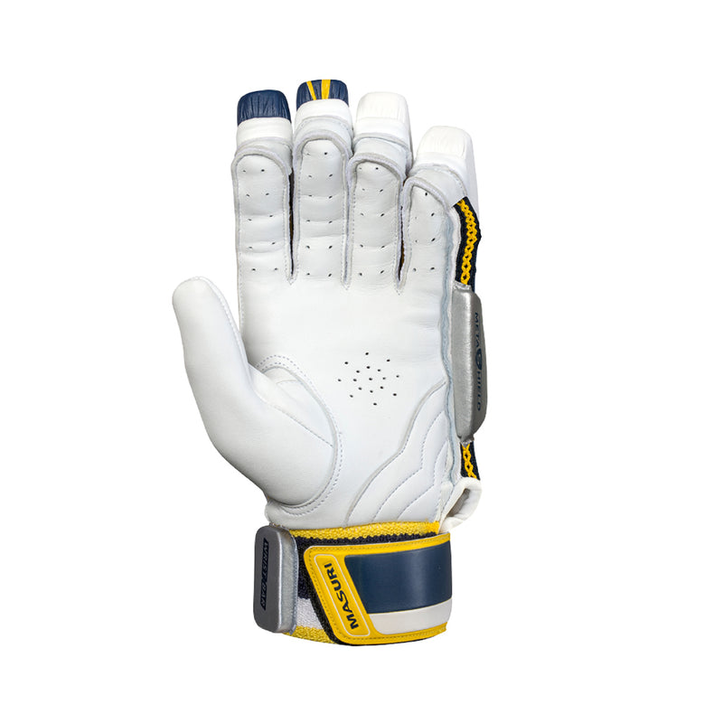 front view of masuri e line pro batting gloves