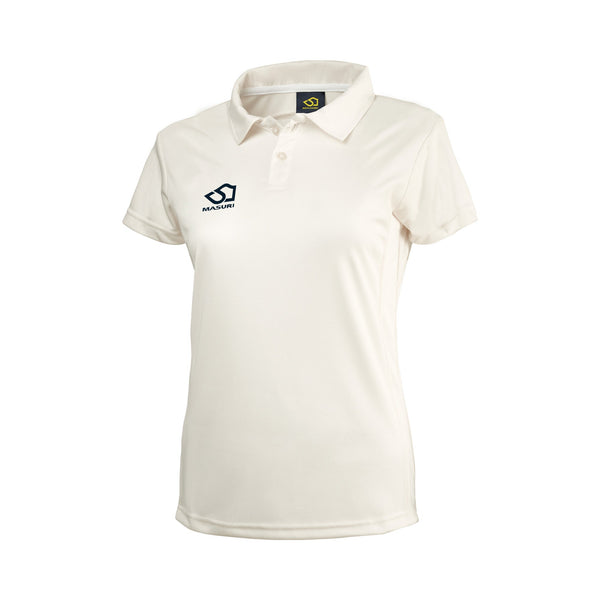 masuri ladies short sleeve cream playing shirt