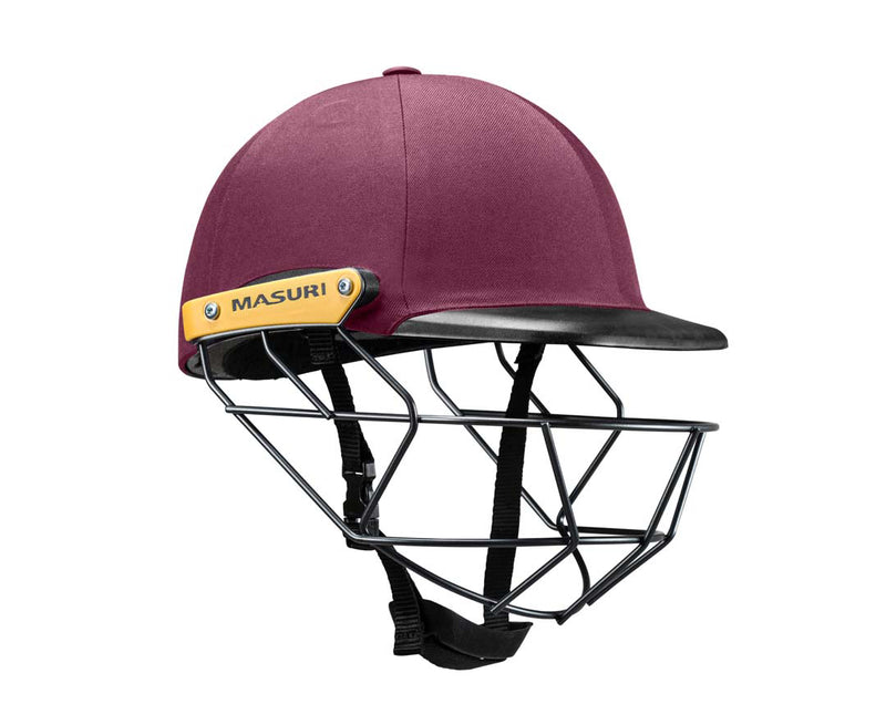 masuri c line plus junior maroon cricket helmet