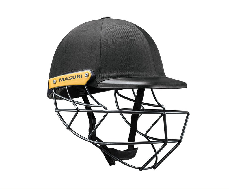 masuri c line plus black cricket helmet