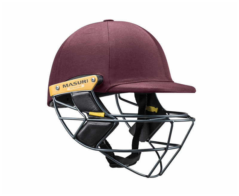 masuri e line titanium maroon helmet