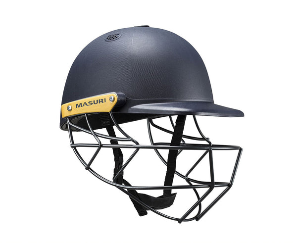 masuri c line steel navy cricket helmet