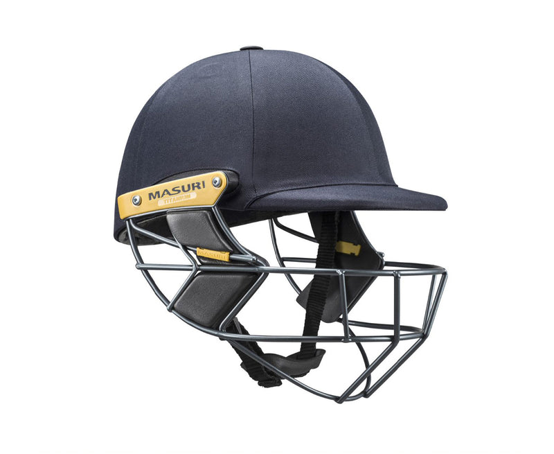 masuri t line titanium navy cricket helmet