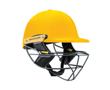 masuri e line steel yellow cricket helmet