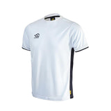masuri mens white and black short sleeve training shirt